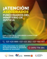 Ministerio de Justicia brinda información a sus funcionarios sobre beneficios del nuevo seguro médico