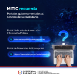 MITIC recuerda los canales de comunicación habilitados para consultas ciudadanas