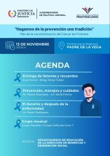 “Noviembre Azul”: En penitenciaría “Padre de la Vega” concientizan sobre cáncer de próstata