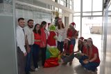 Luces, guirnarlas y pesebre viviente, fueron protagonistas en la Navidad del Ministerio de Justicia