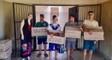 Empresa privada dona alimentos para la canasta navideña de adolescentes infractores