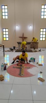 Arte y Fé: PPL de Minga Guazú construyen una capilla dentro del penal