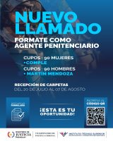 Nueva Convocatoria para el Curso de Formación de Agentes Penitenciarios